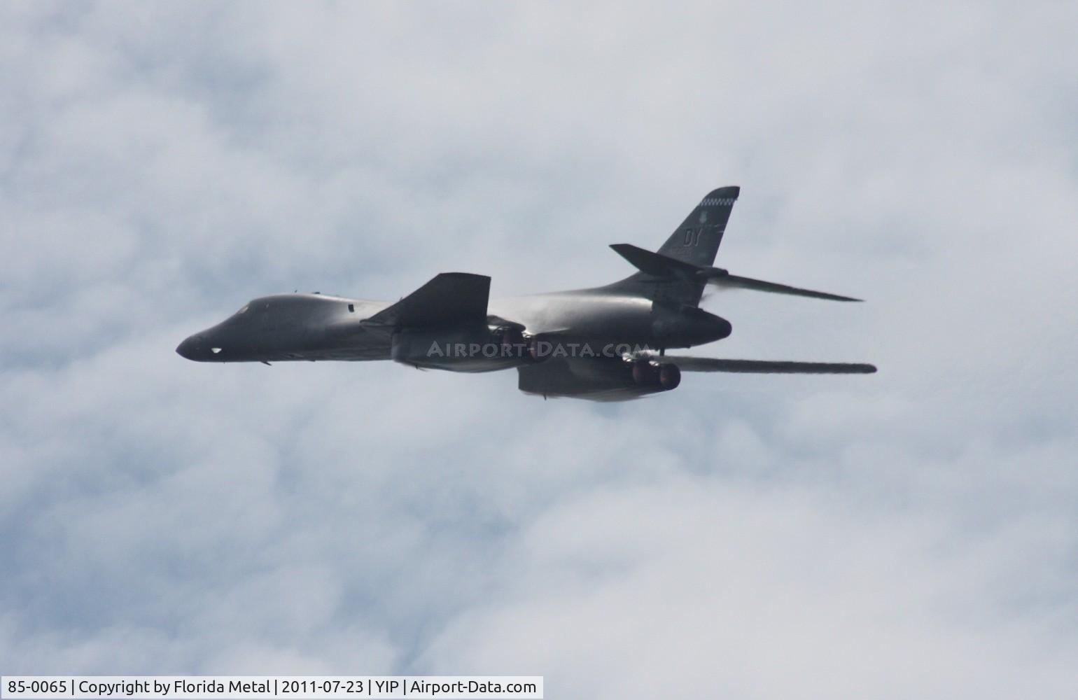85-0065, 1985 Rockwell B-1B Lancer C/N 25, On its way back to Dayton where I would see it the next day perform again
