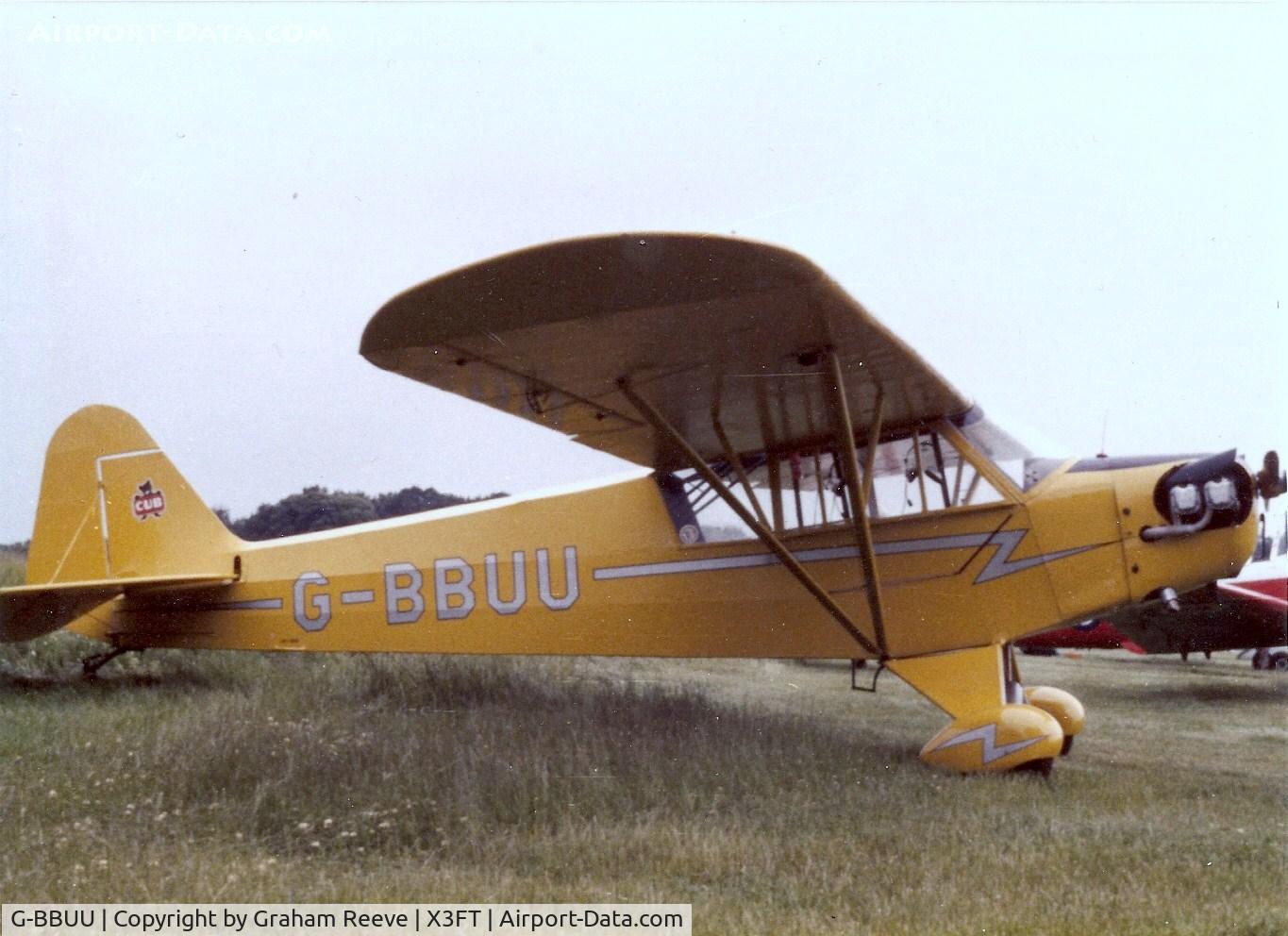 G-BBUU, 1943 Piper J3C-65 Cub Cub C/N 10354, Pictured in 1978.