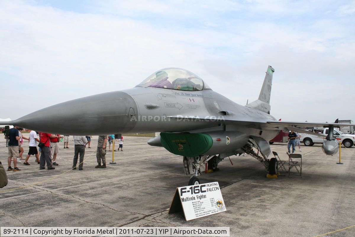 89-2114, 1989 General Dynamics F-16C C/N 1C-267, Ohio National Guard F-16C