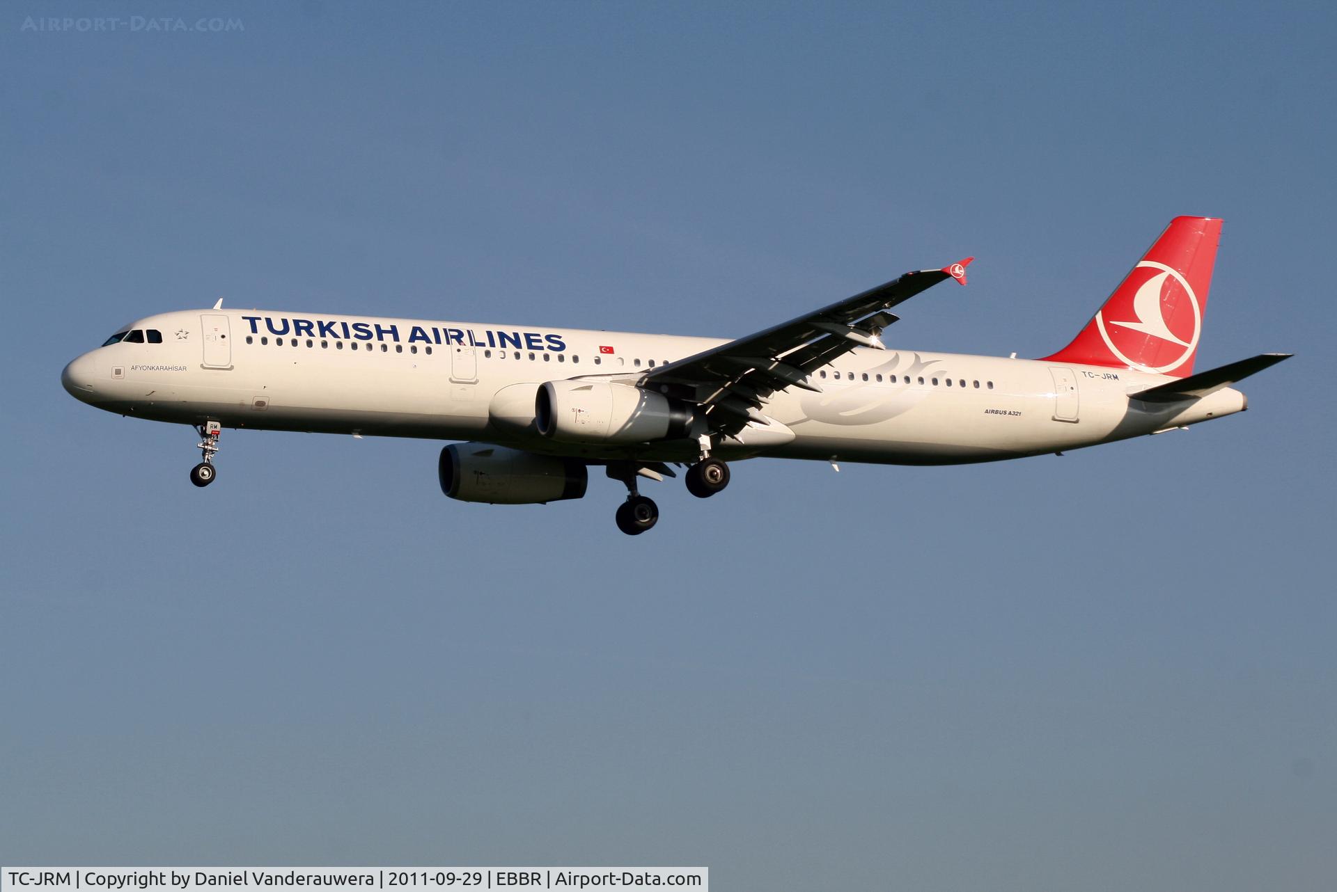 TC-JRM, 2011 Airbus A321-231 C/N 4643, Arrival of flight TC1937 to RWY 25L