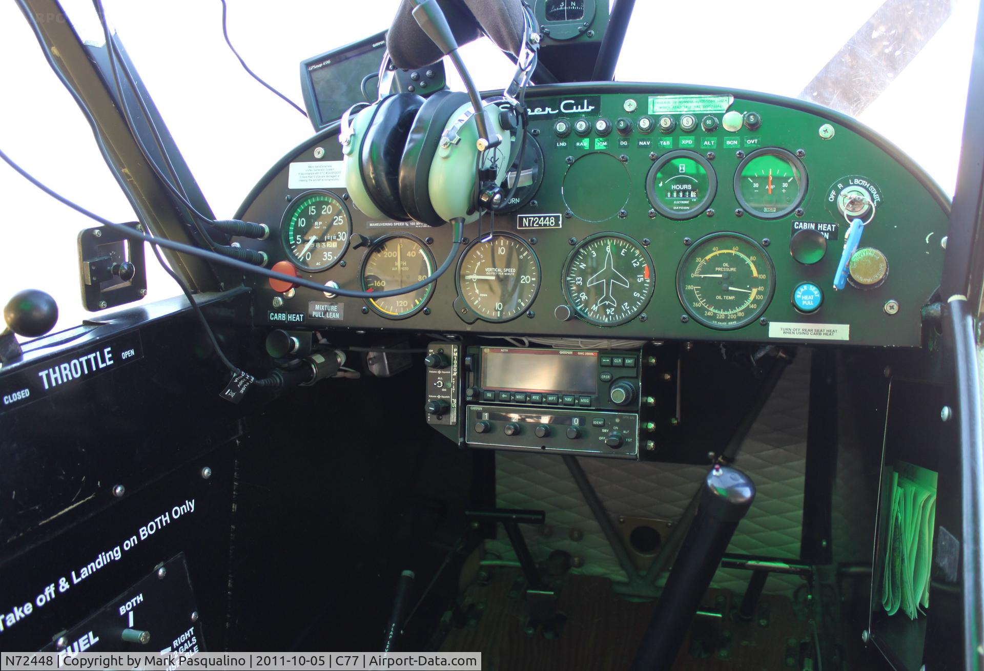 N72448, 1957 Piper PA-18 C/N 185841, Piper PA-18-150