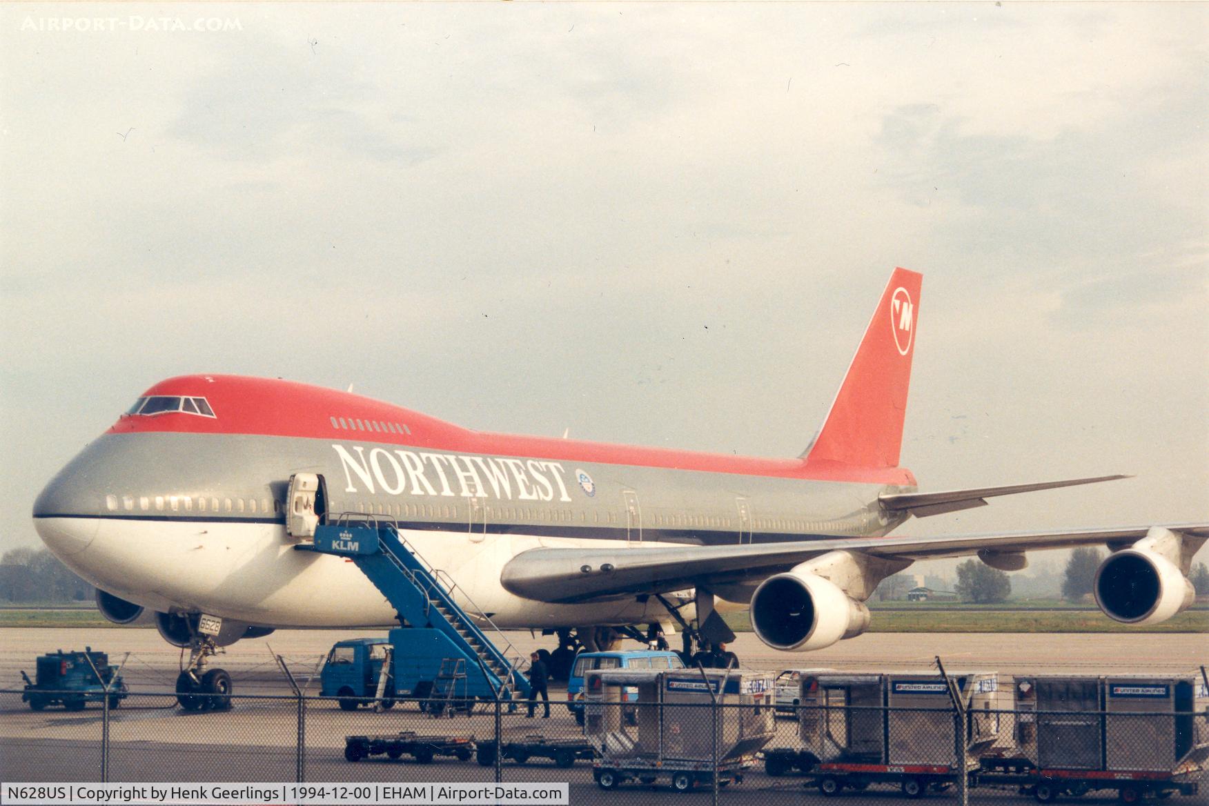 N628US, 1980 Boeing 747-251B C/N 22389, Northwest