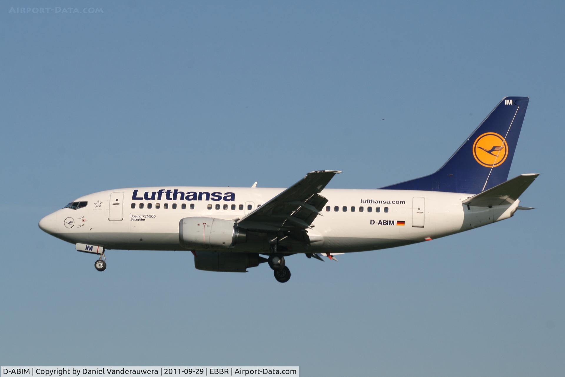 D-ABIM, 1991 Boeing 737-530 C/N 24937, Arrival of flight LH1008 to RWY 25L