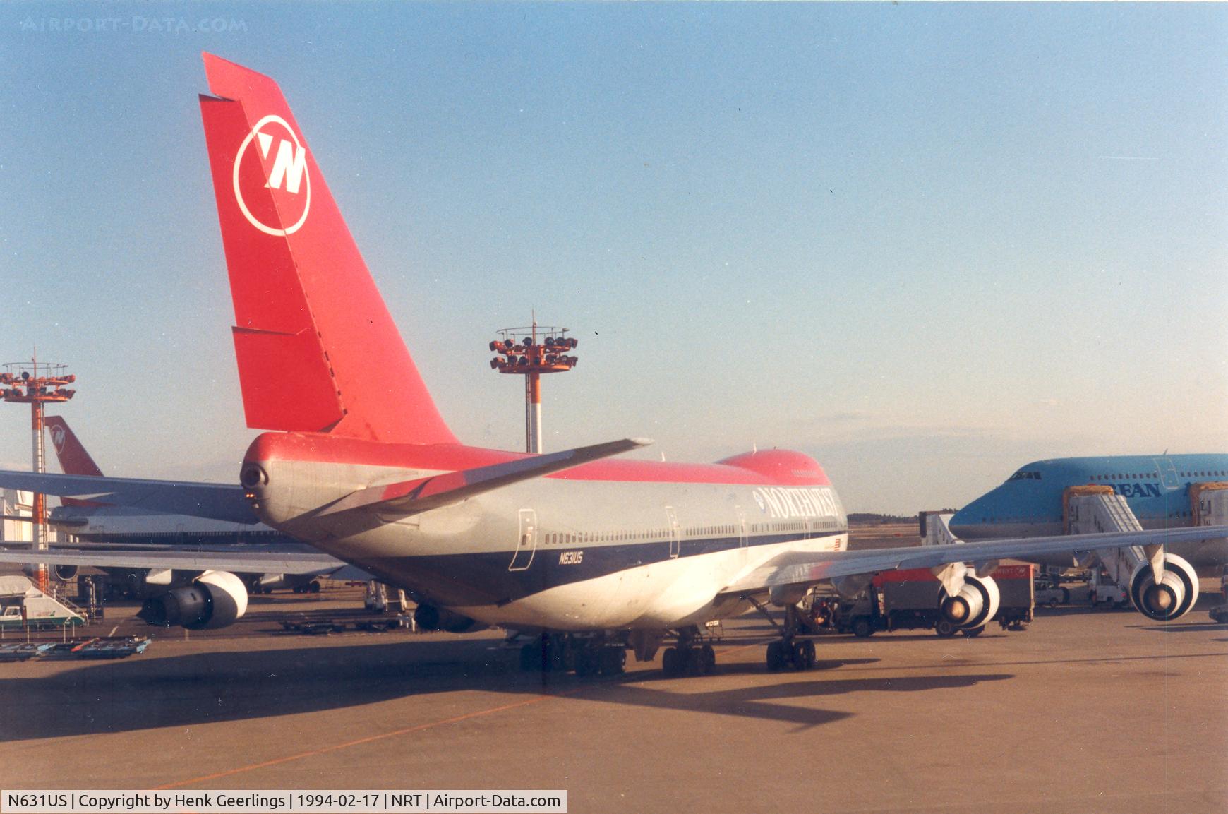 N631US, 1984 Boeing 747-251B C/N 23111, Northwest