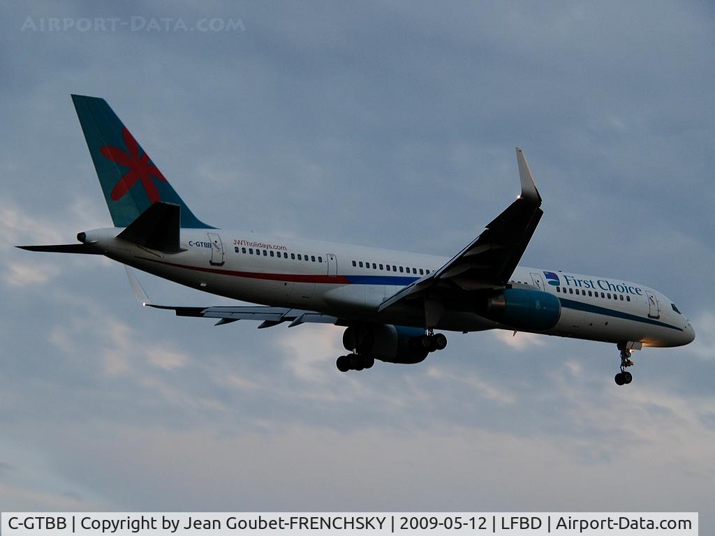 C-GTBB, 2000 Boeing 757-28A C/N 32447, landing 23