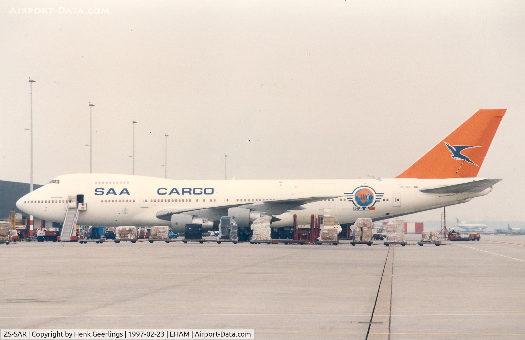 ZS-SAR, 1980 Boeing 747-244B/SF C/N 22170, SAA Cargo