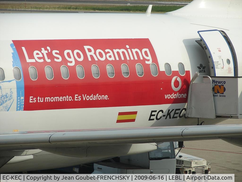 EC-KEC, 2000 Airbus A320-232 C/N 1183, pub VODAFONE