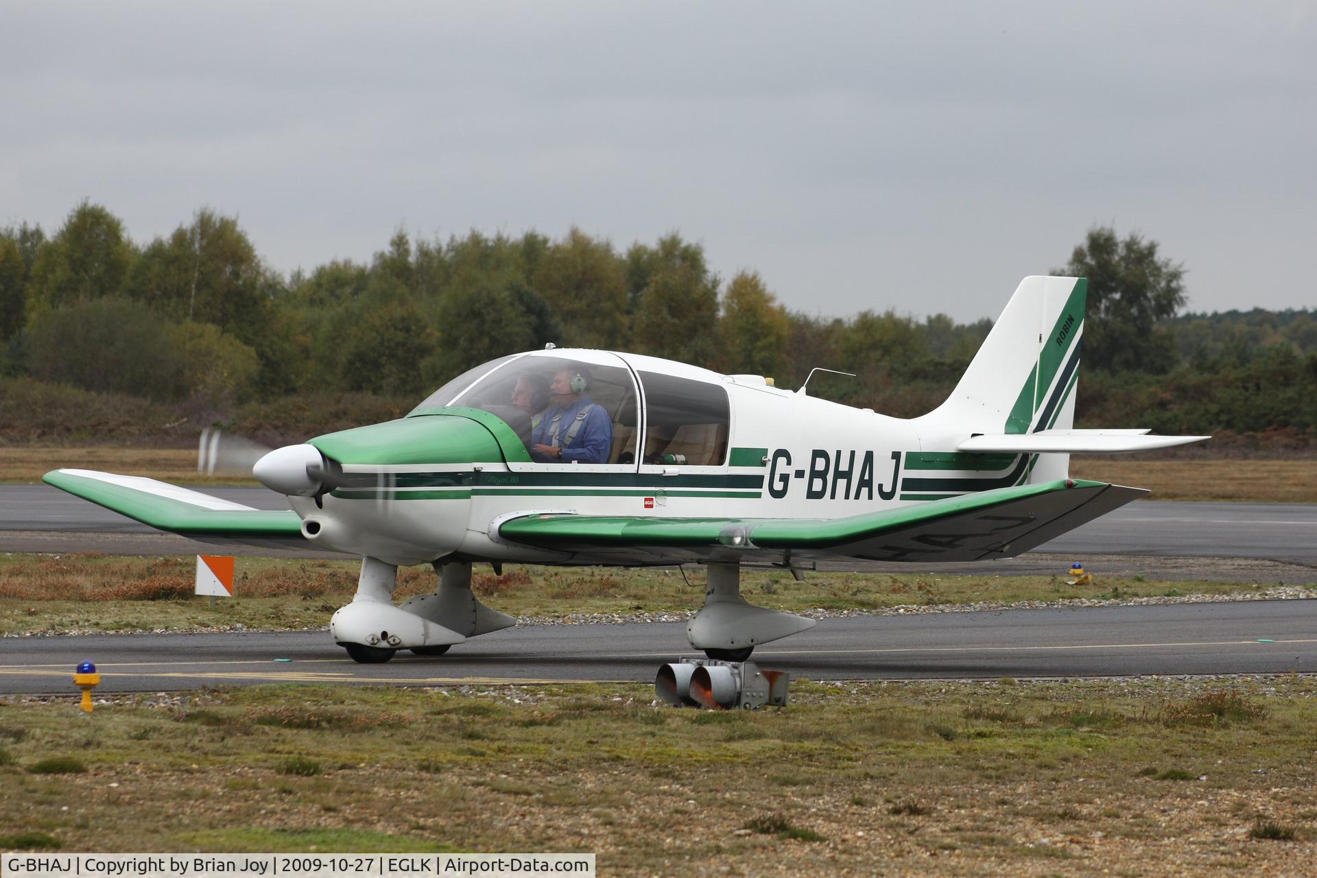 G-BHAJ, 1979 Robin DR-400-160 Chevalier C/N 1430, Flight from Headcorn EGKH to Blackbushe EGLK