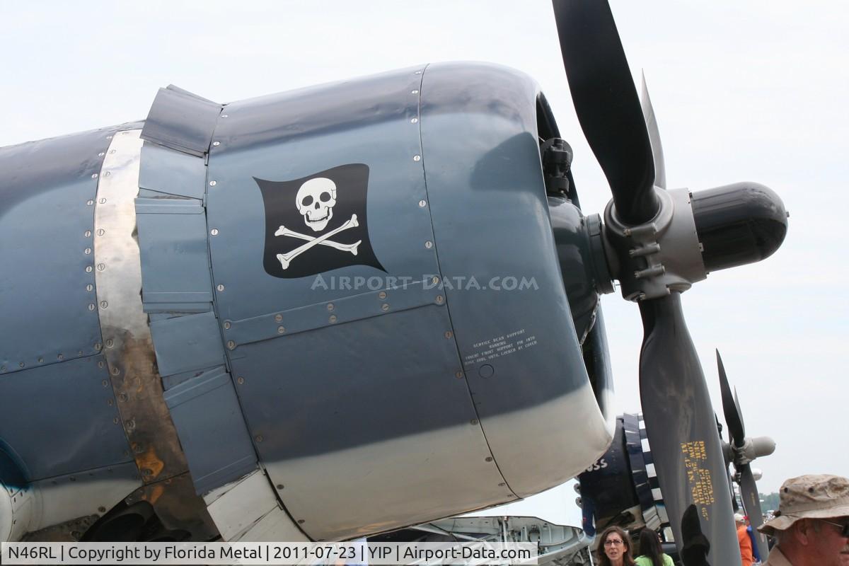 N46RL, 1945 Goodyear FG-1D Corsair C/N Not found (92508/N46RL), FG-1D Corsair
