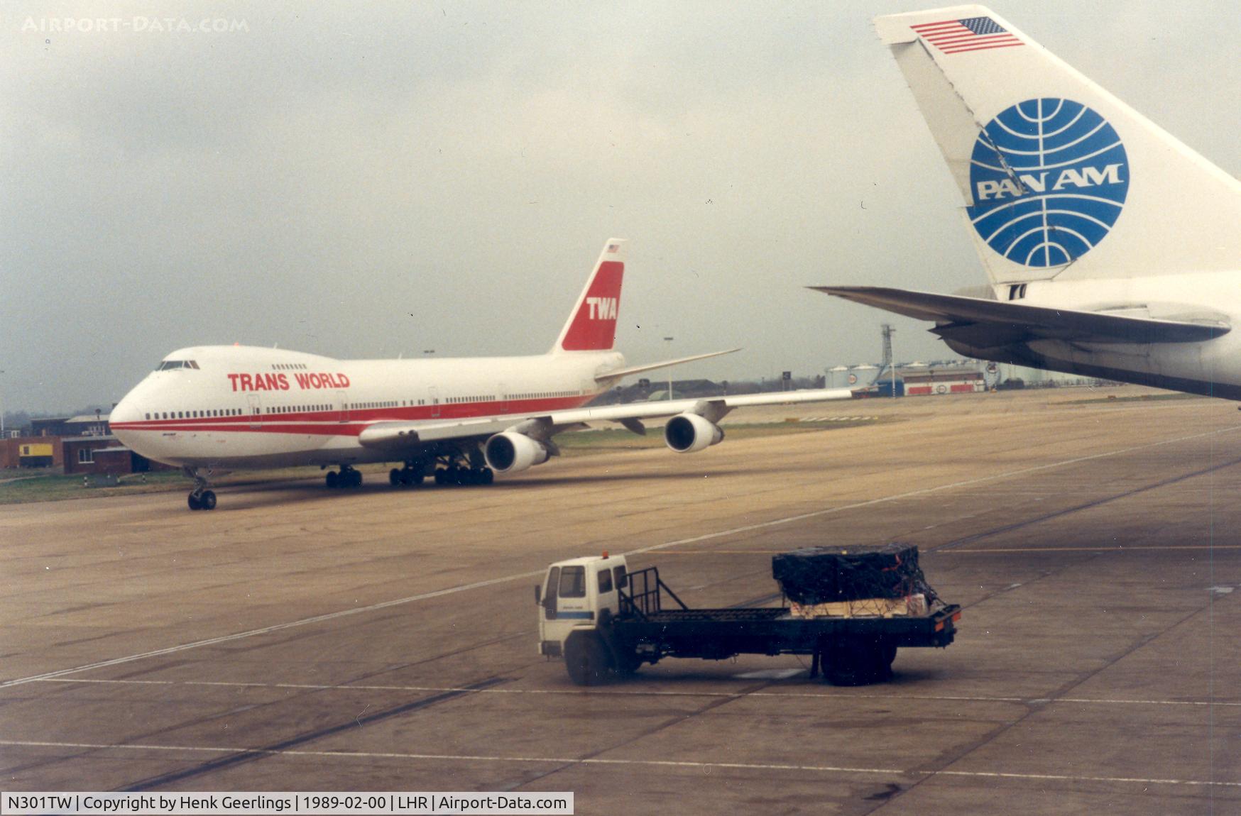 N301TW, 1972 Boeing 747-282B C/N 20501, TWA