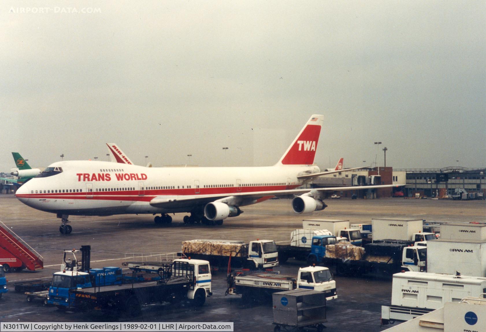 N301TW, 1972 Boeing 747-282B C/N 20501, TWA