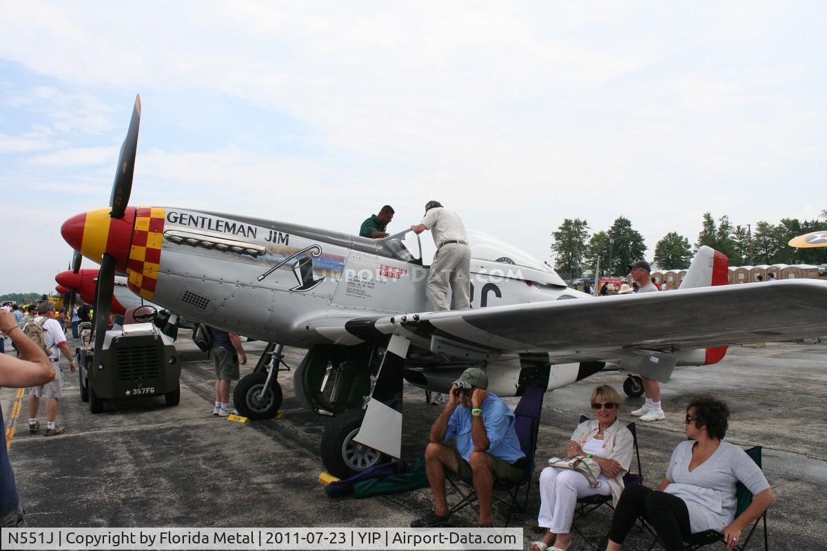N551J, 1957 North American P-51D Mustang C/N 44-74230, Gentleman Jim