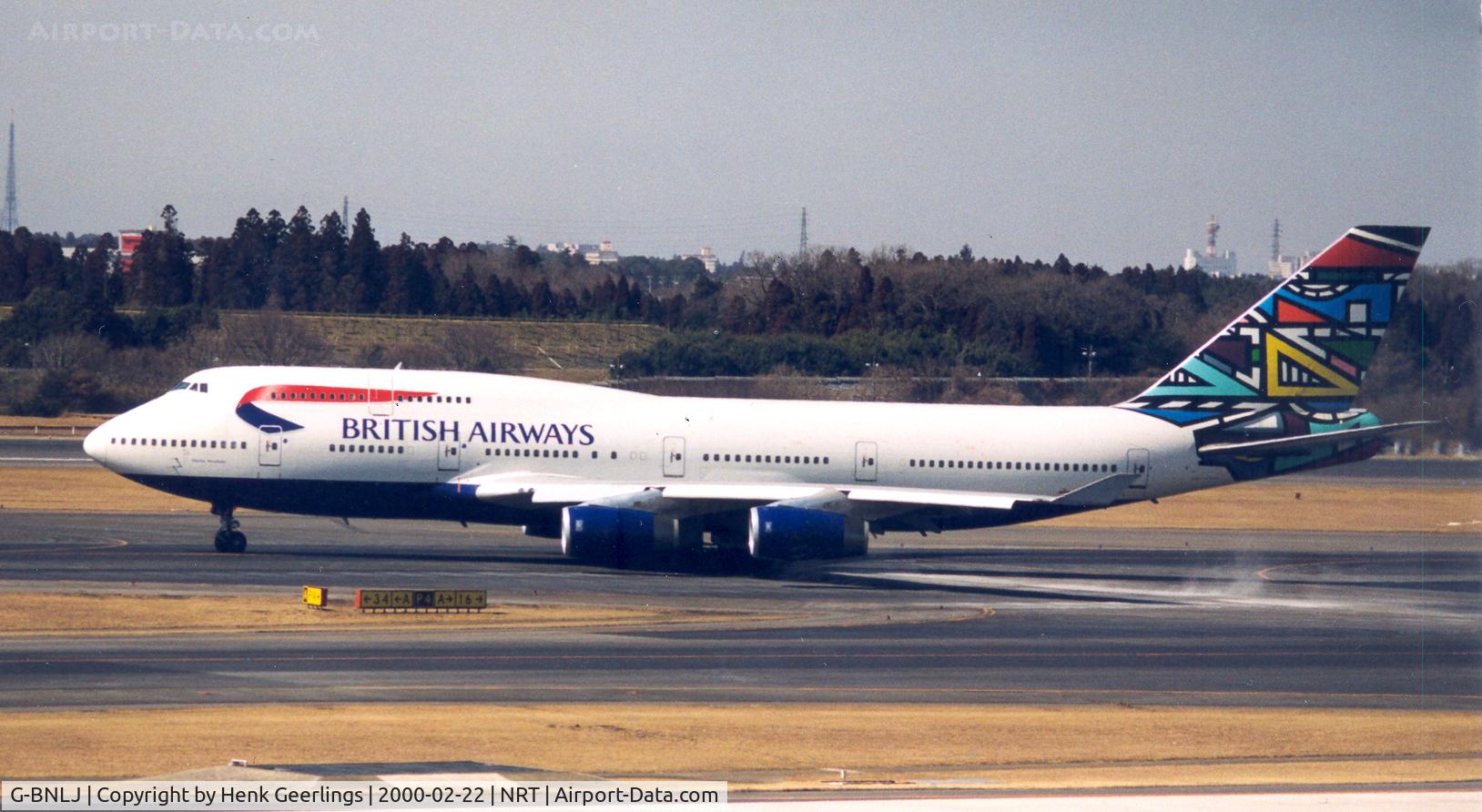 G-BNLJ, 1990 Boeing 747-436 C/N 24052, British Airways. Spcl cs made by Ndebele Martha , South Africa.
