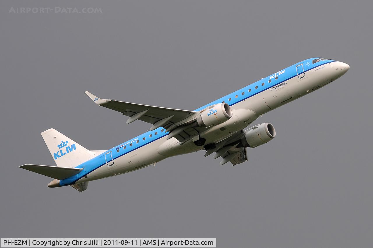 PH-EZM, 2010 Embraer 190LR (ERJ-190-100LR) C/N 19000338, KLM cityhopper