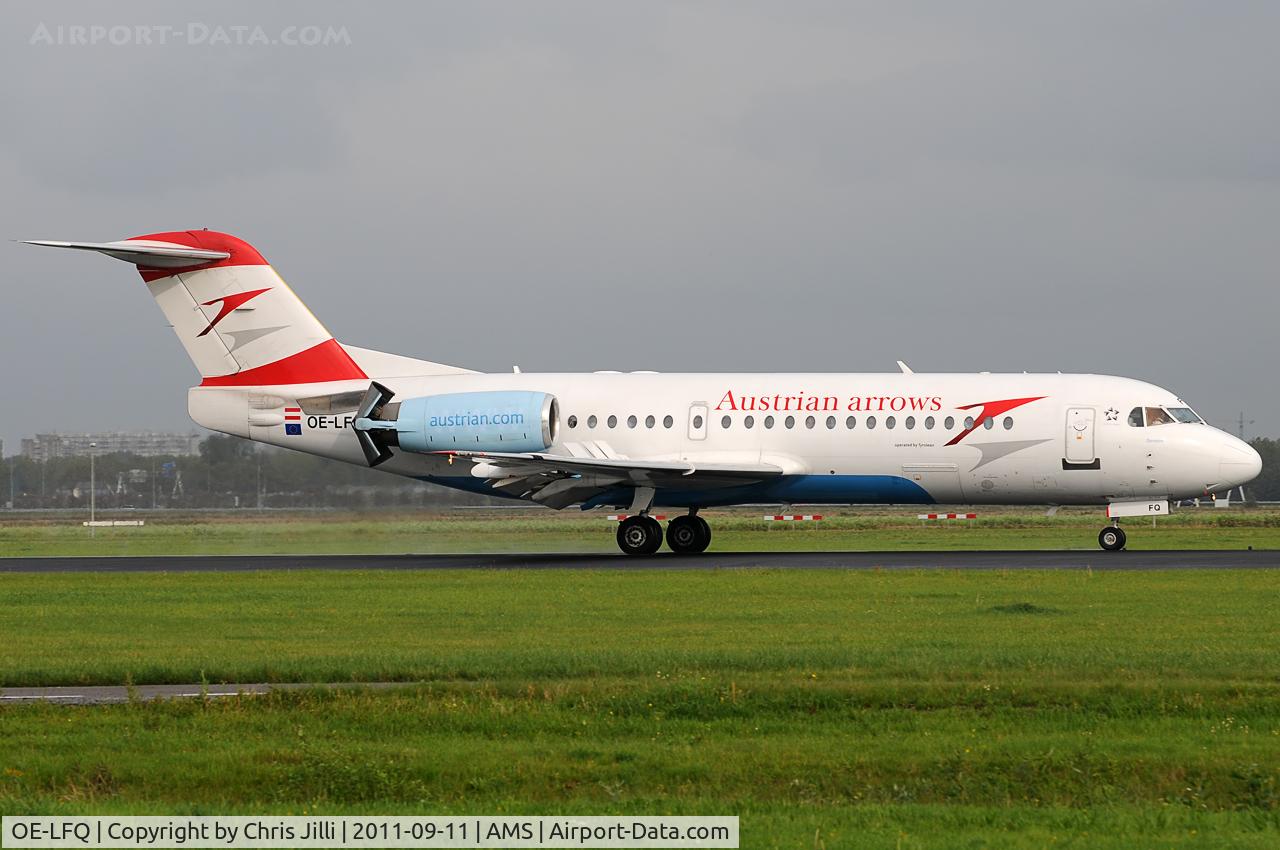 OE-LFQ, 1996 Fokker 70 (F-28-0070) C/N 11568, Austrian arrows
