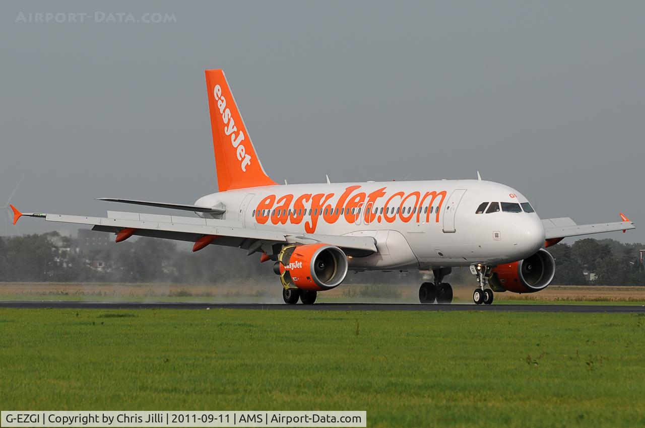 G-EZGI, 2011 Airbus A319-111 C/N 4693, easyJet