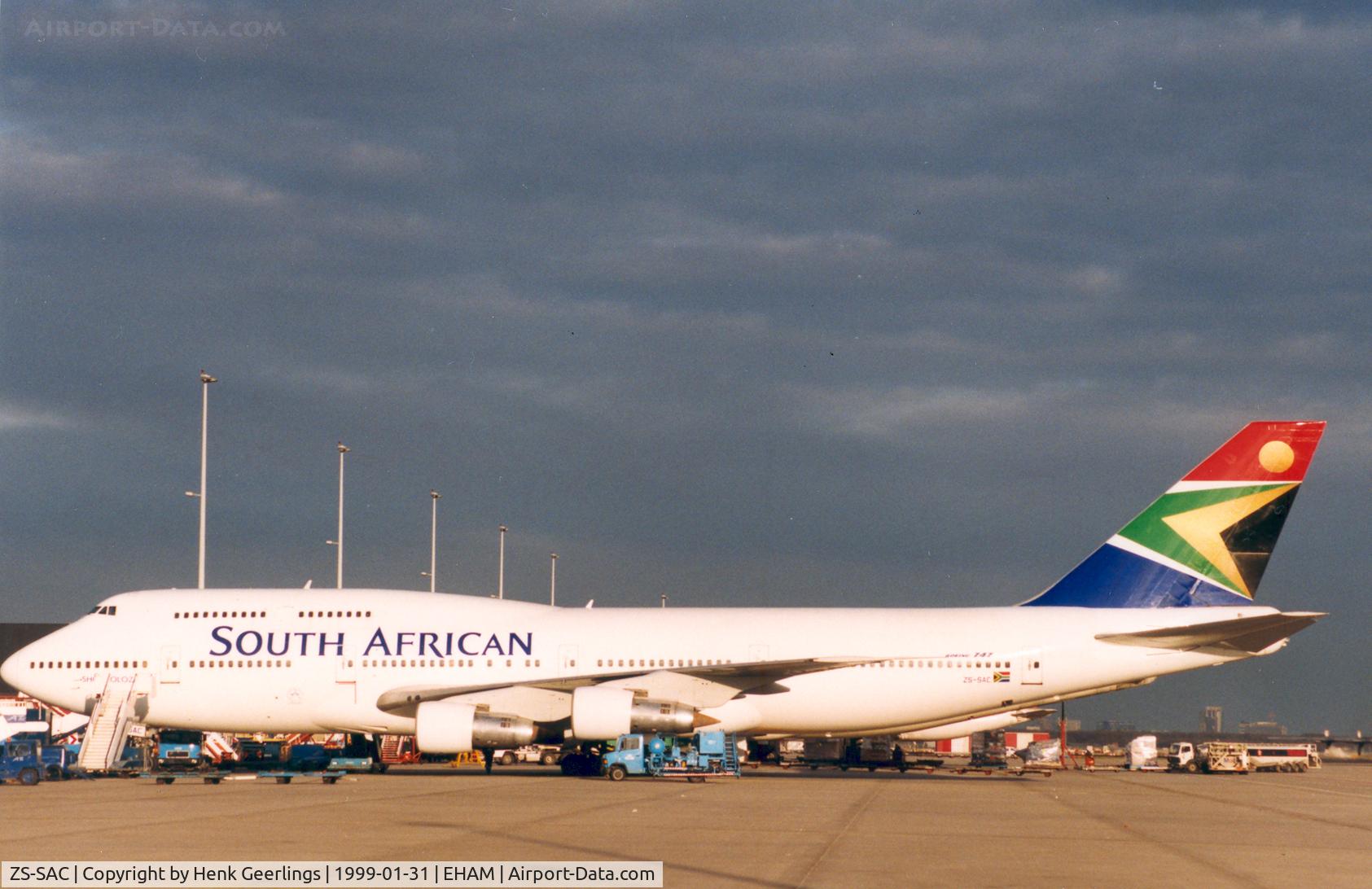 ZS-SAC, 1984 Boeing 747-312 C/N 23031, South African  - SAA