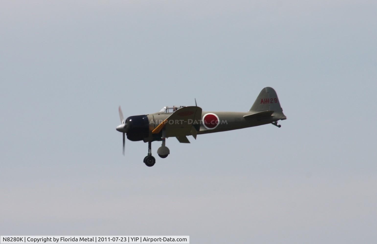 N8280K, 1941 Nakajima A6M2 Model 21 C/N 1498, A6M2 Zero