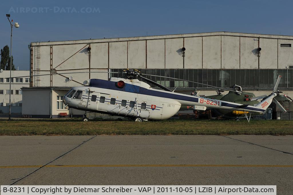 B-8231, Mil Mi-8PS Hip C C/N 10831, Slovak Air Force Mil Mi8