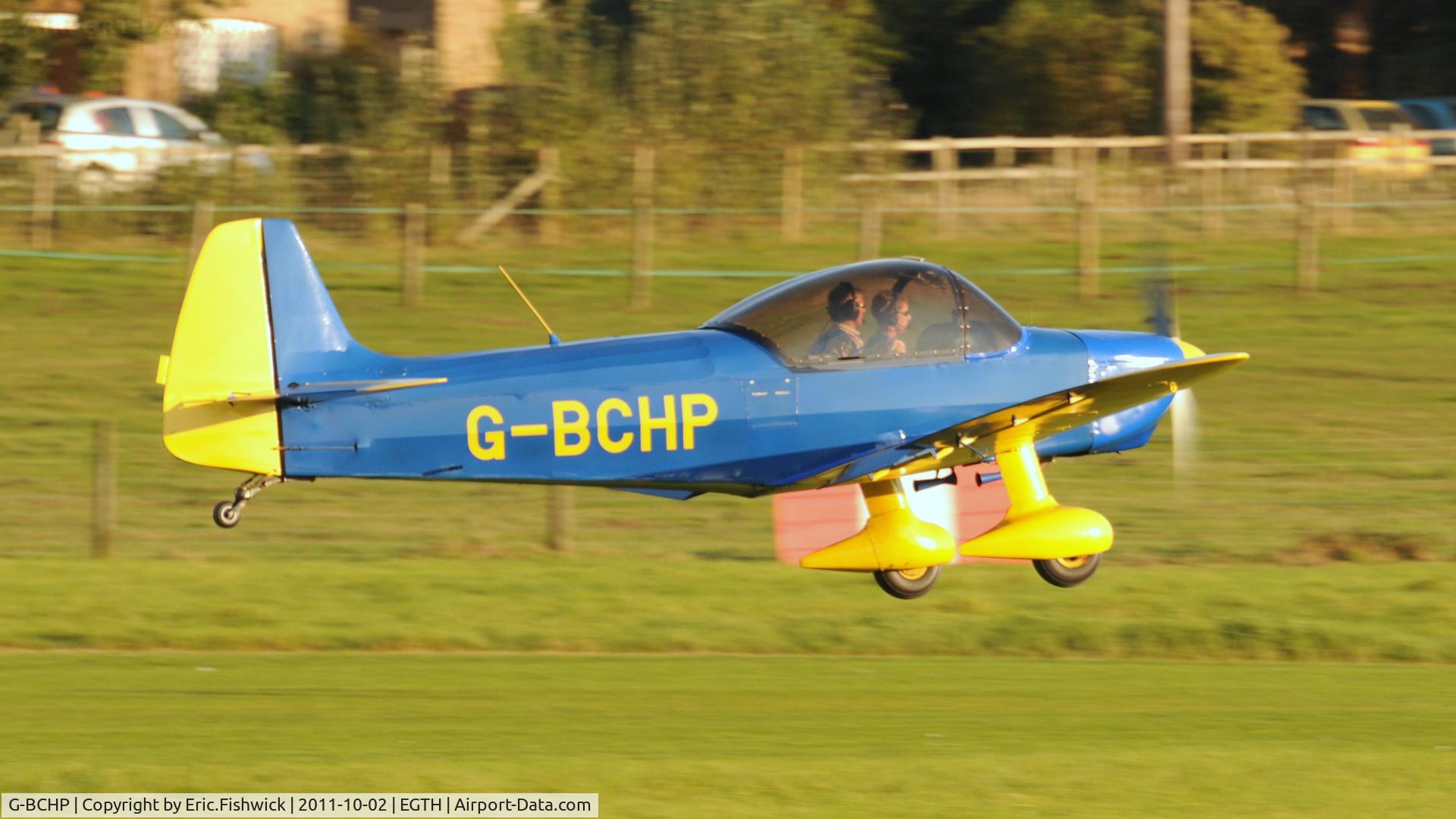 G-BCHP, 1962 Scintex CP-1310-C3 Super Emeraude C/N 902, 2. G-BCHP departing Shuttleworth Autumn Air Display, October, 2011