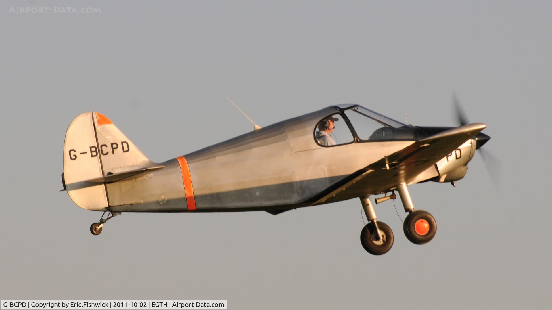G-BCPD, 1952 CAB GY-201 Minicab C/N 18, 4. G-BCPD departing Shuttleworth Autumn Air Display, October, 2011