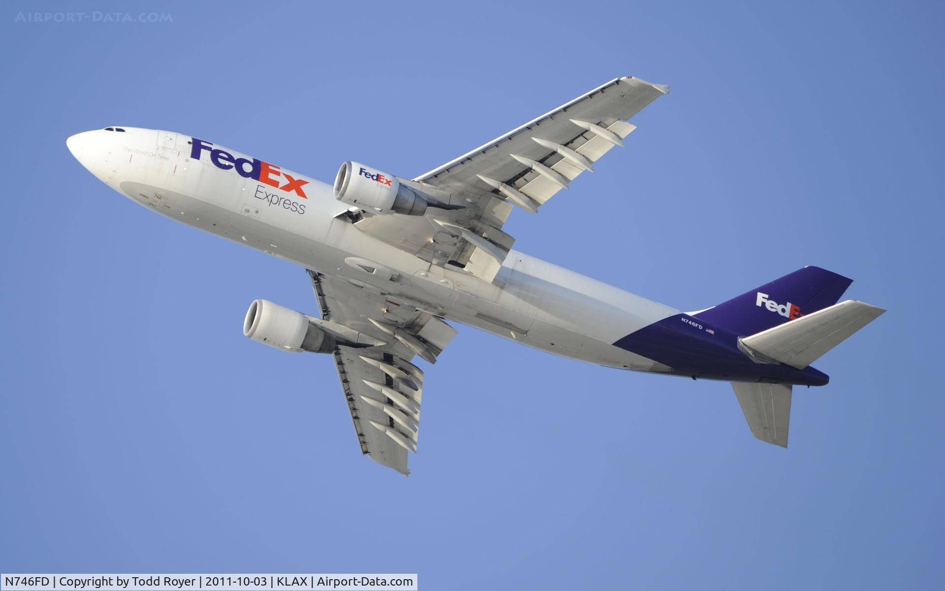 N746FD, 1993 Airbus A300B4-622R C/N 688, Departing LAX
