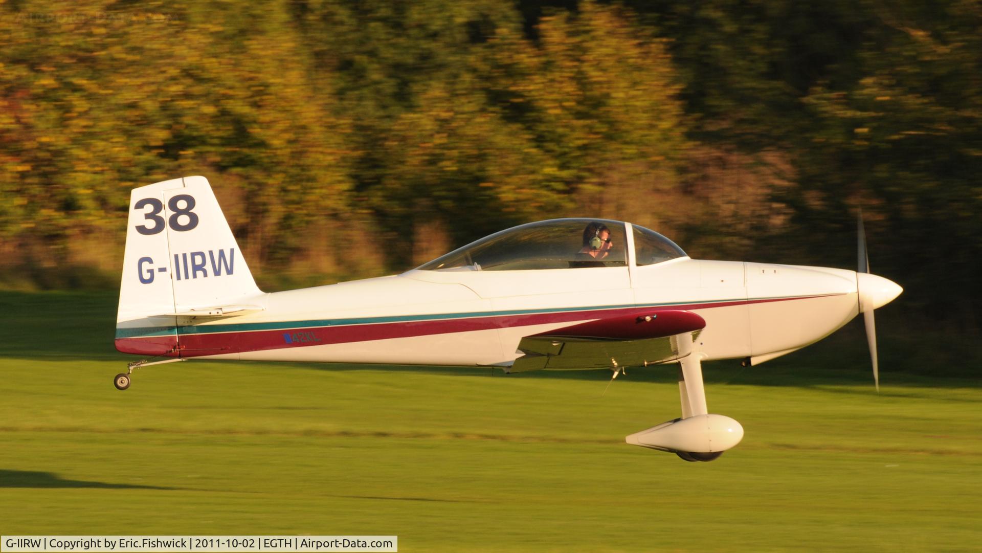G-IIRW, 2002 Vans RV-8 C/N 80449, 2. G-IIRW departing Shuttleworth Autumn Air Display, October, 2011