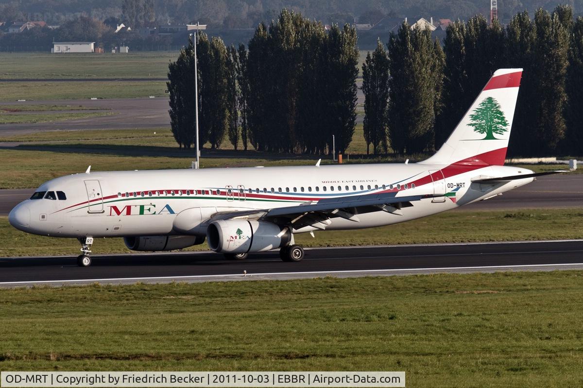OD-MRT, 2008 Airbus A320-232 C/N 3736, decelerating after touchdown