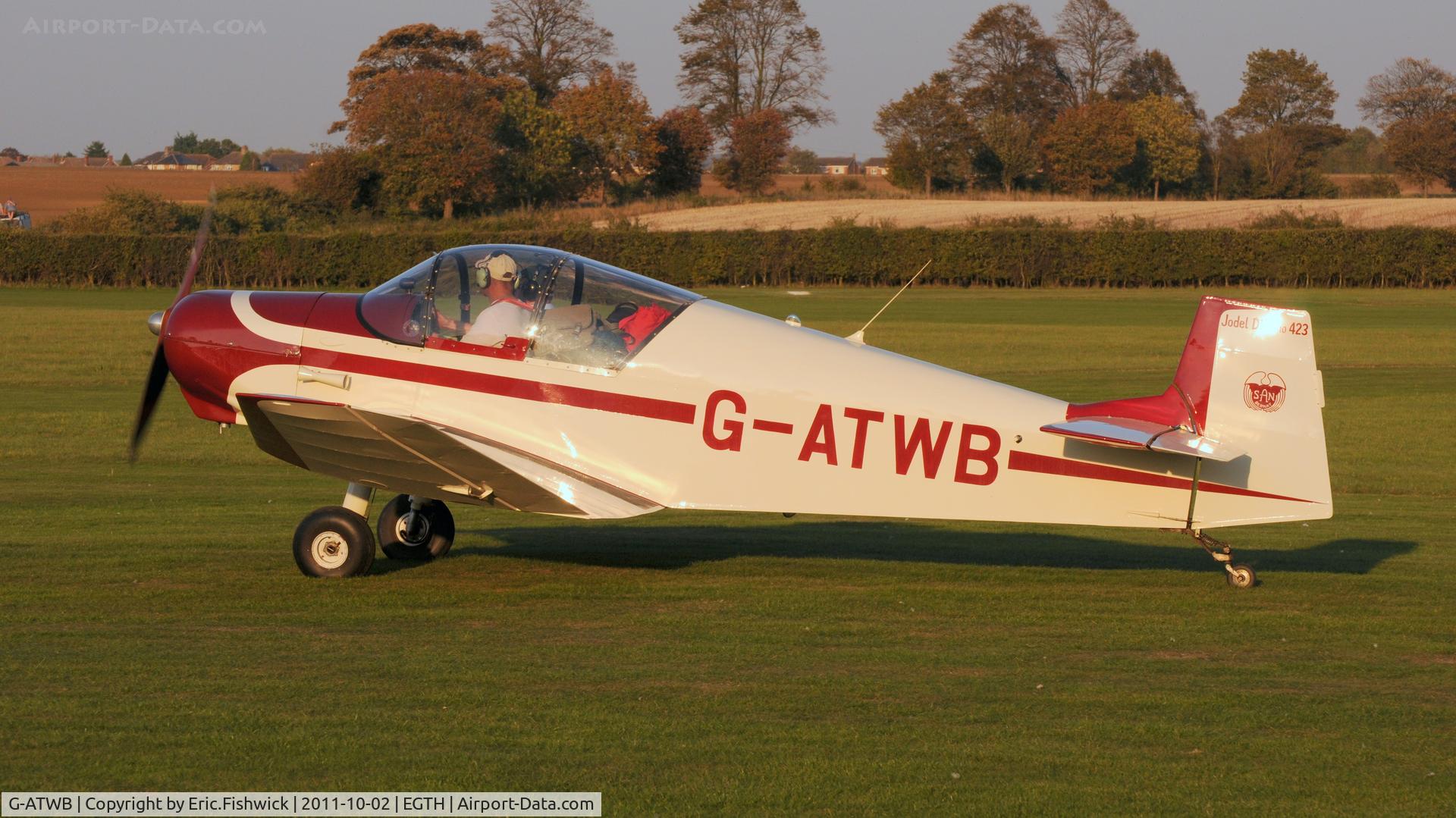 G-ATWB, 1956 SAN Jodel D-117 C/N 423, 1. G-ATWB at Shuttleworth Autumn Air Display, October, 2011