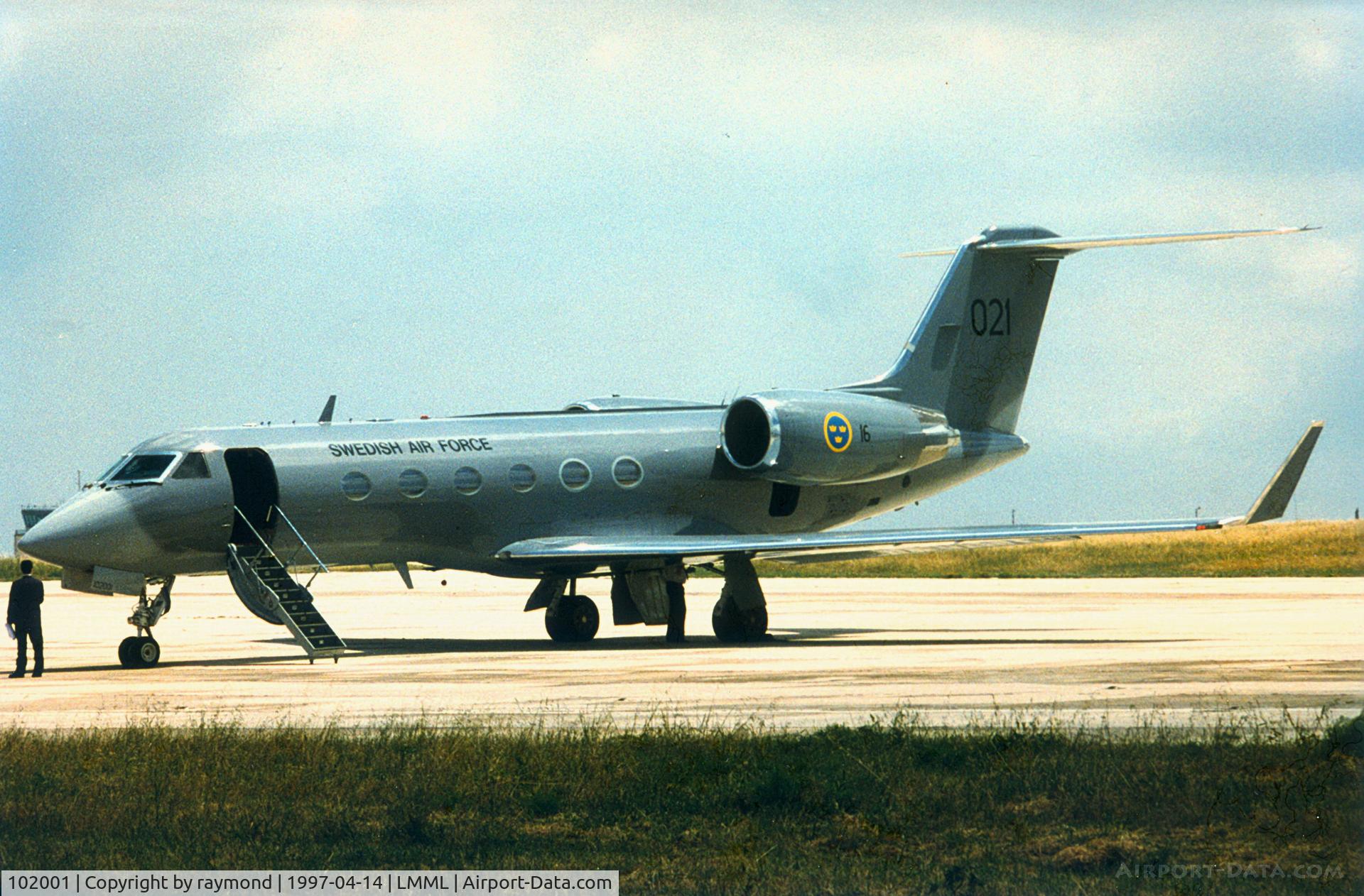102001, 1987 Gulfstream Aerospace G-IV (Tp102C) C/N 1014, GulfstreamIV 102001/021 Swedish Air Force