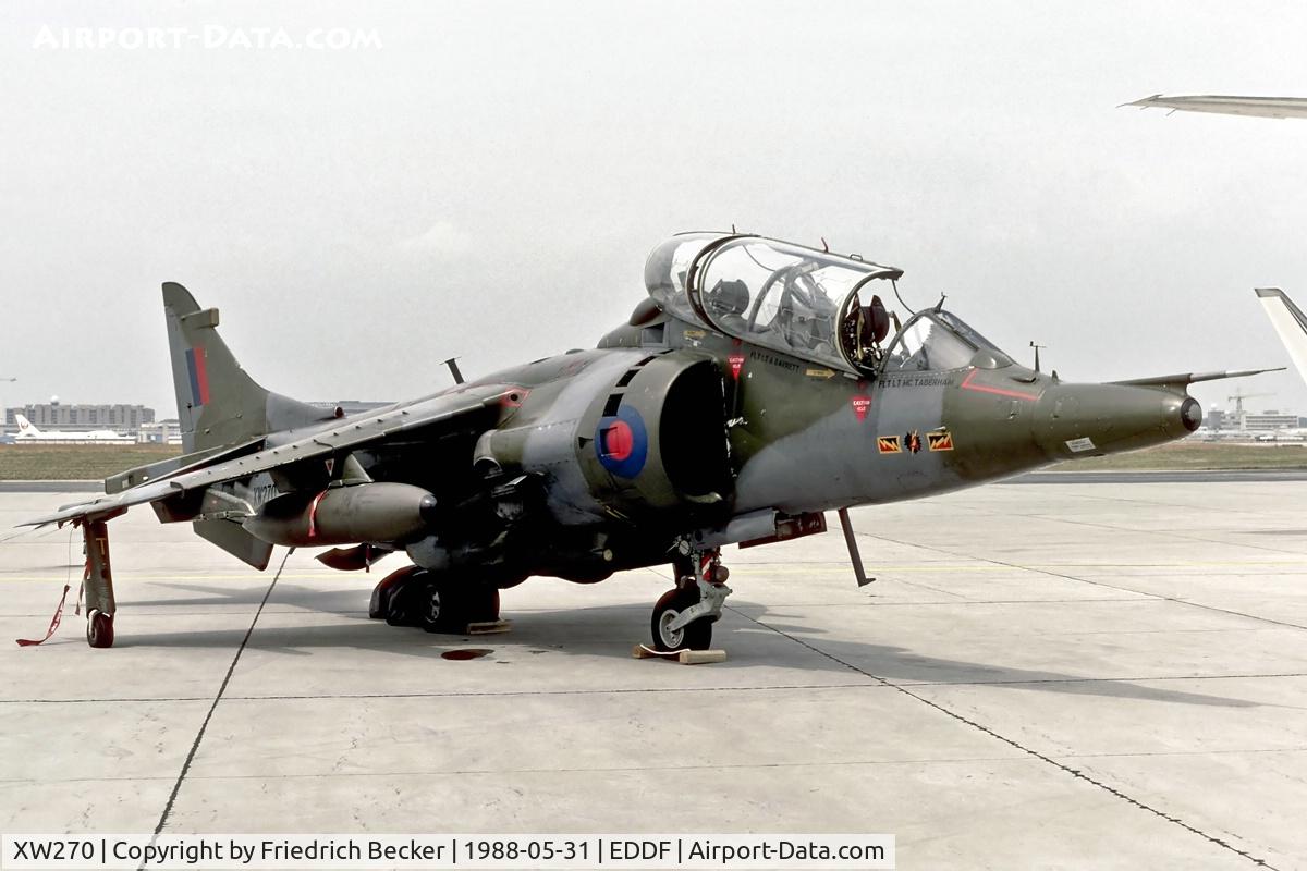 XW270, 1970 Hawker Siddeley Harrier T.4 C/N 212009, static display Rhine Main open house