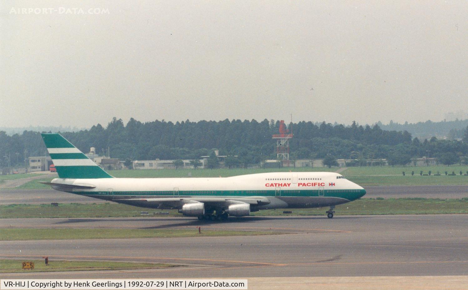VR-HIJ, 1986 Boeing 747-367 C/N 23392, Cathay Pacific