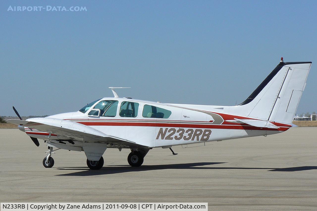 N233RB, 1968 Beech 95-B55 (T42A) Baron C/N TC-1126, At Cleburne Municipal