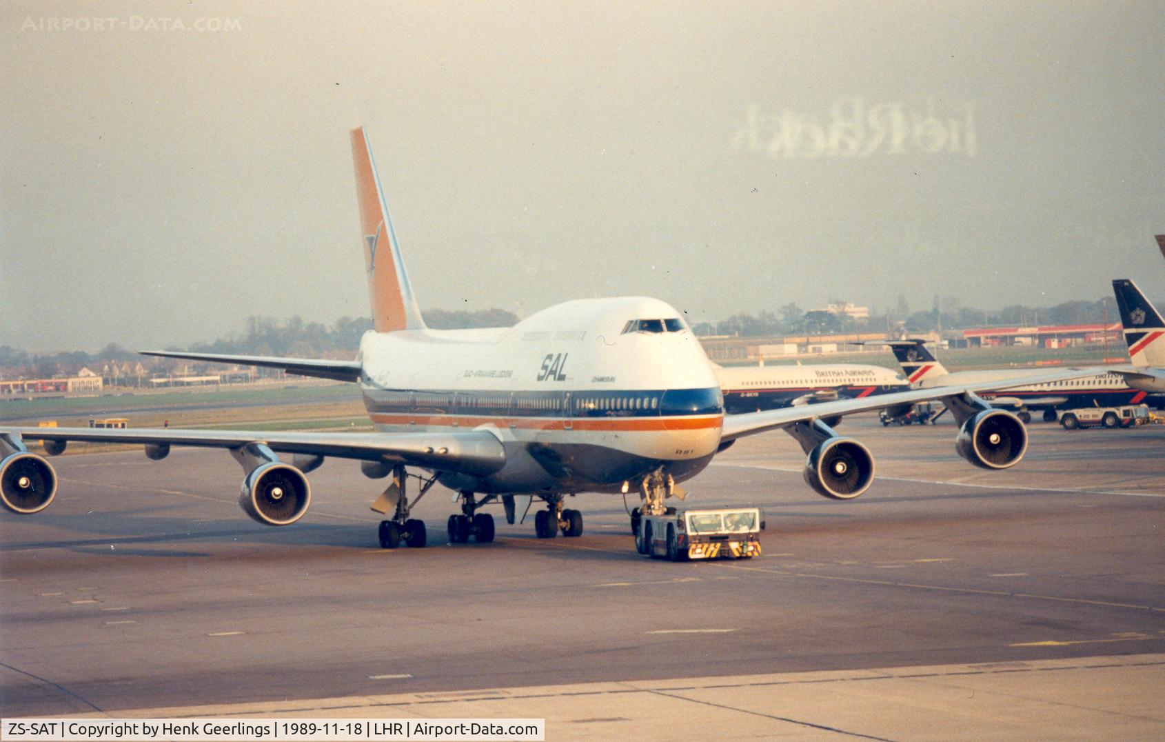 ZS-SAT, 1983 Boeing 747-344 C/N 22970, SAA
