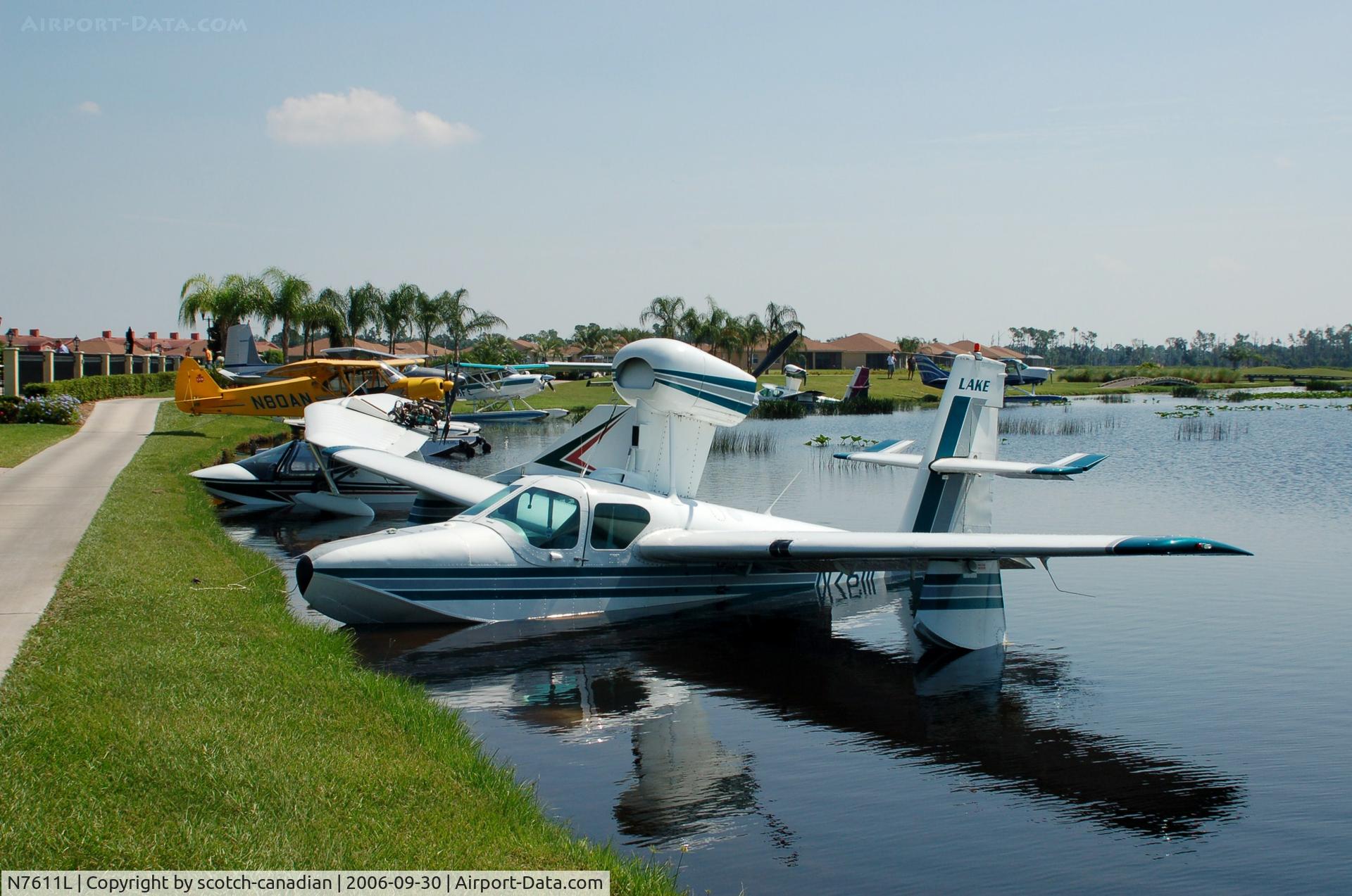 N7611L, 1968 Lake LA-4 C/N 384, 1968 Lake LA-4 N7611L at Lake Ashton Golf Club, Lake Wales, FL