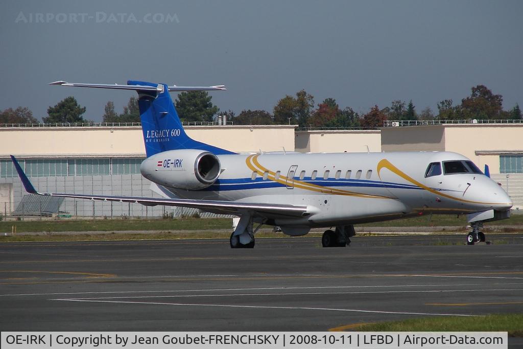 OE-IRK, 2005 Embraer EMB-135BJ Legacy 600 C/N 14500916, parking AAS