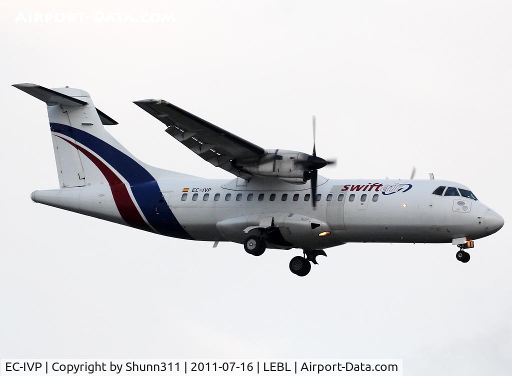 EC-IVP, 1991 ATR 42-300 C/N 231, Landing rwy 20