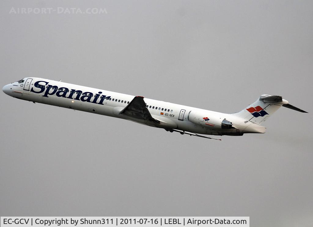 EC-GCV, 1992 McDonnell Douglas MD-82 (DC-9-82) C/N 53165, Taking off from rwy 25R