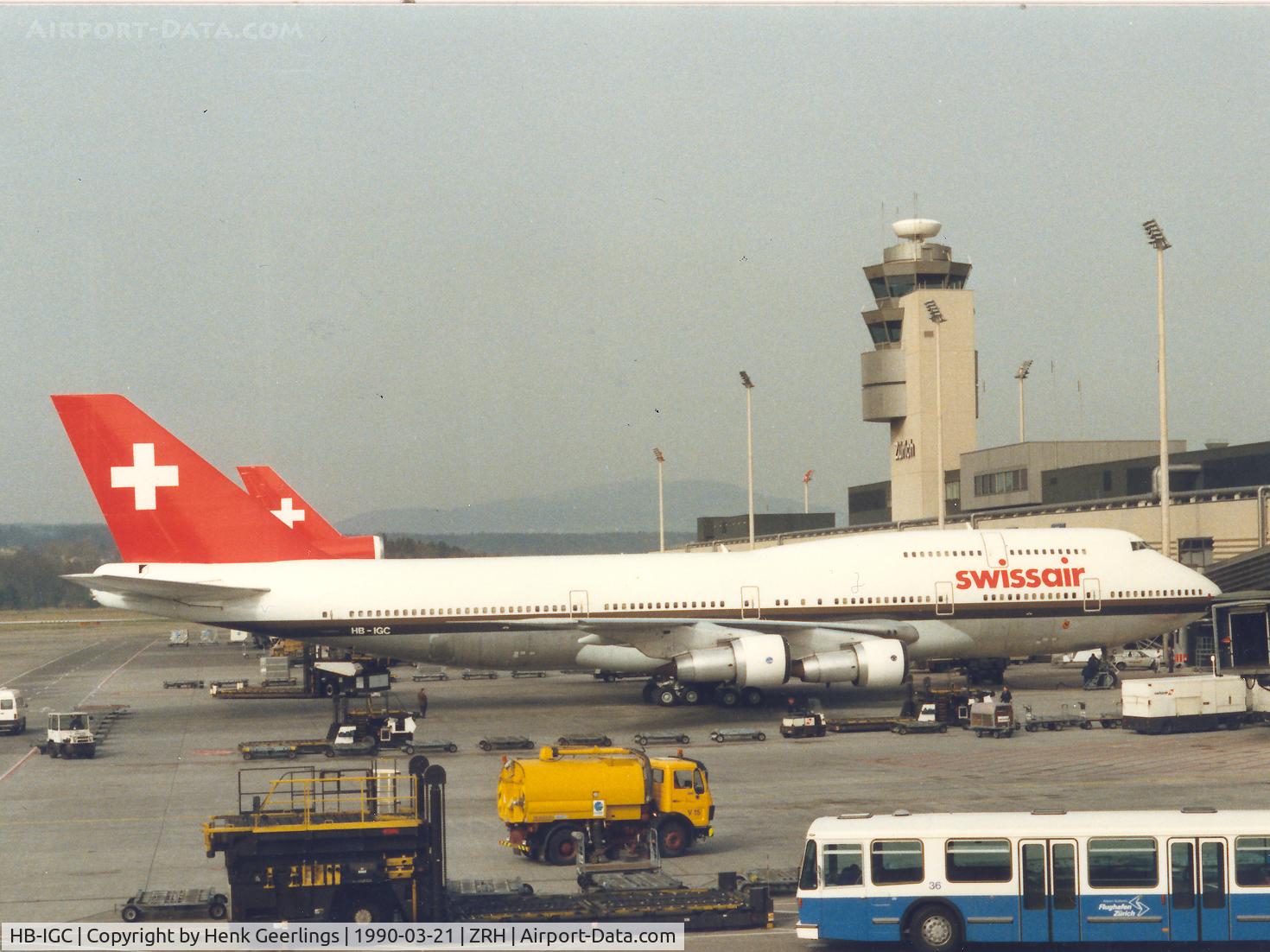 HB-IGC, 1982 Boeing 747-357 C/N 22704, Swissair