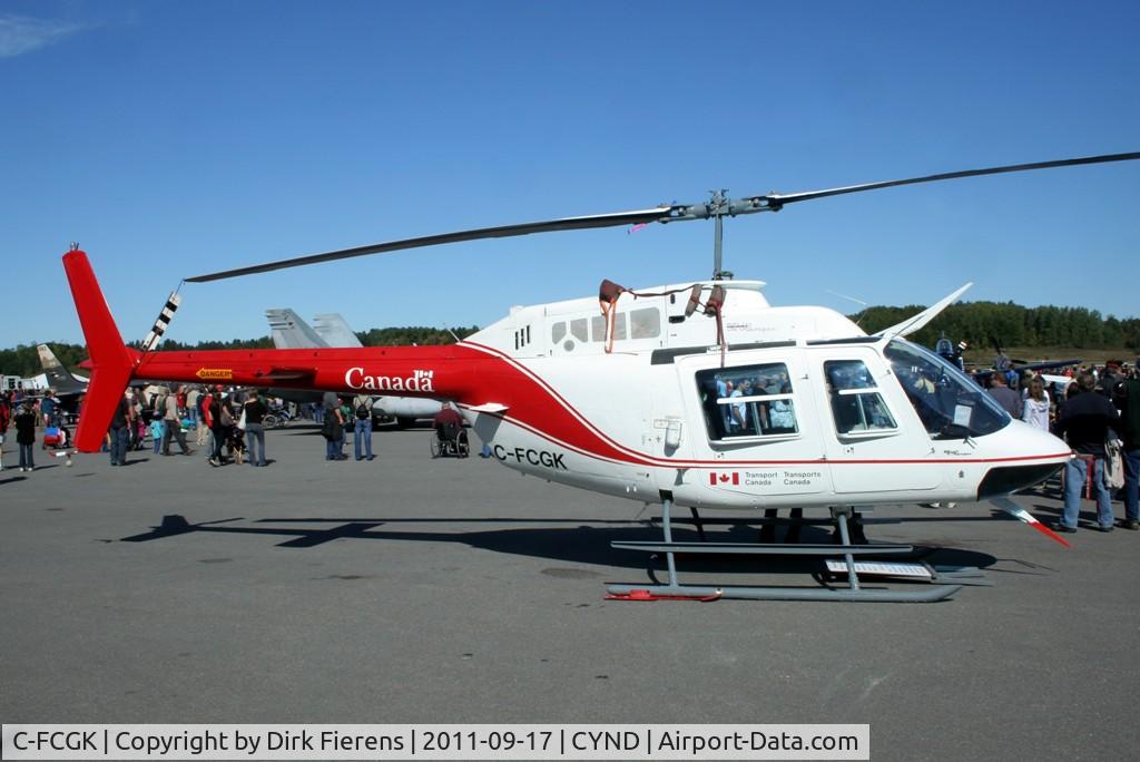 C-FCGK, 1967 Bell Bell 206B Jet Ranger C/N 24, Static display at the 2011 Wings of Canada Open House.