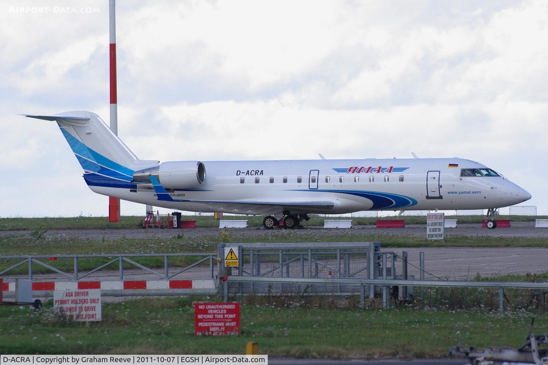 D-ACRA, Canadair CRJ-200ER (CL-600-2B19) C/N 7567, Freshly painted in the colours of Yamal