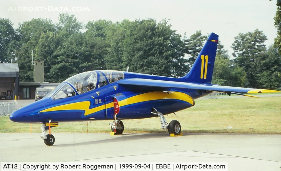 AT18, Dassault-Dornier Alpha Jet 1B C/N B18/1067, 20 Years A-jet Belgian Air Force.11 Squadron.