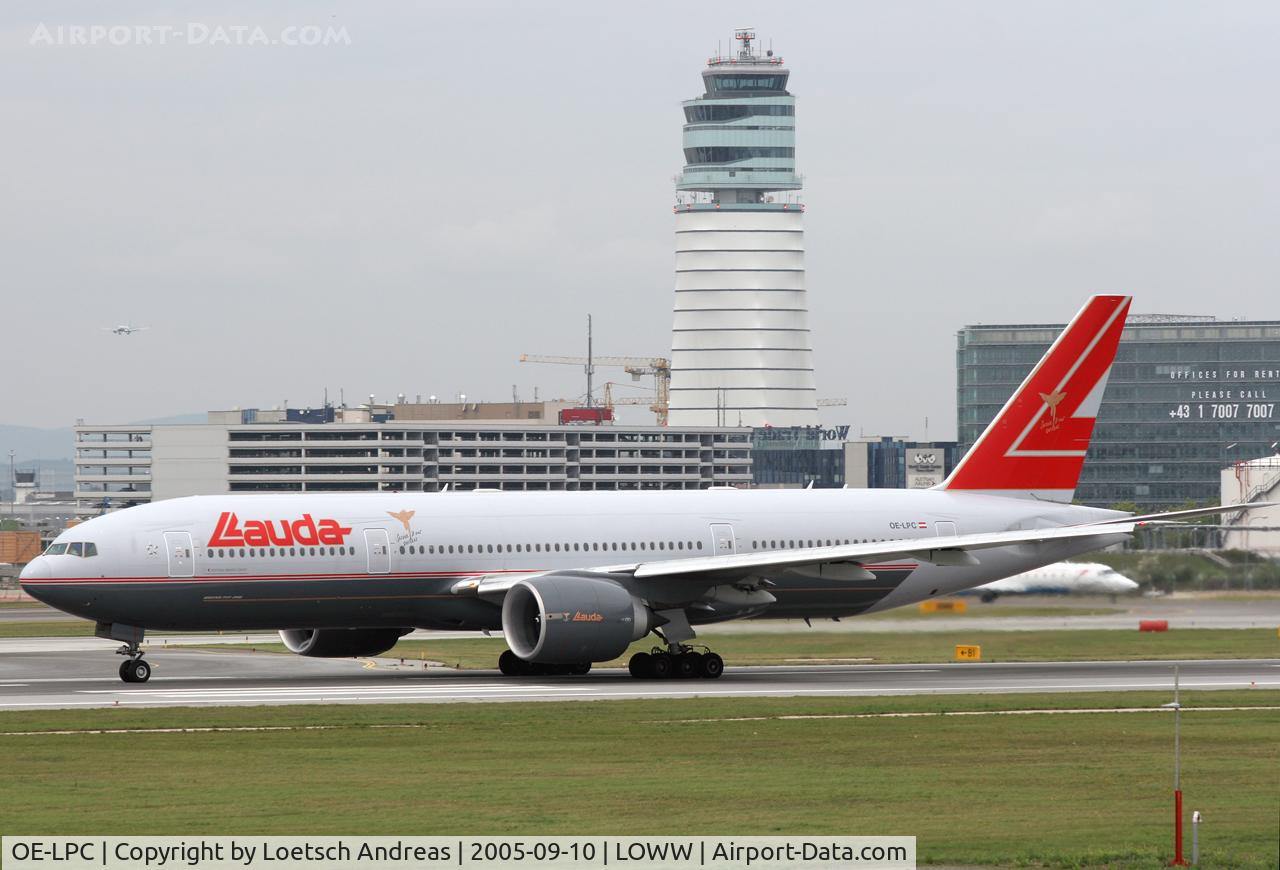 OE-LPC, 2002 Boeing 777-2Z9/ER C/N 29313, OE-LPC in Lauda Air colors