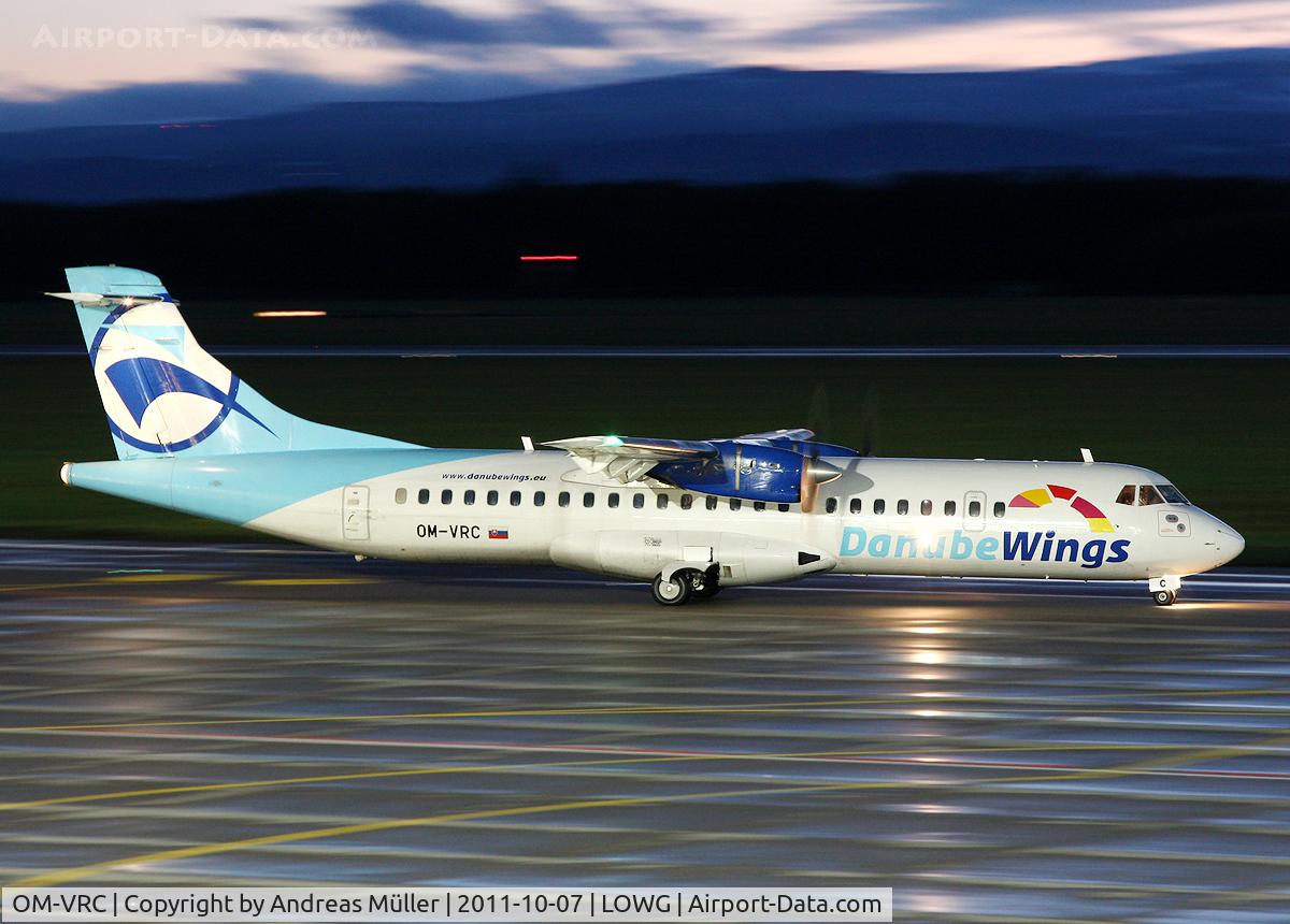 OM-VRC, 1992 ATR 72-202 C/N 307, Departure to Bratislava.
