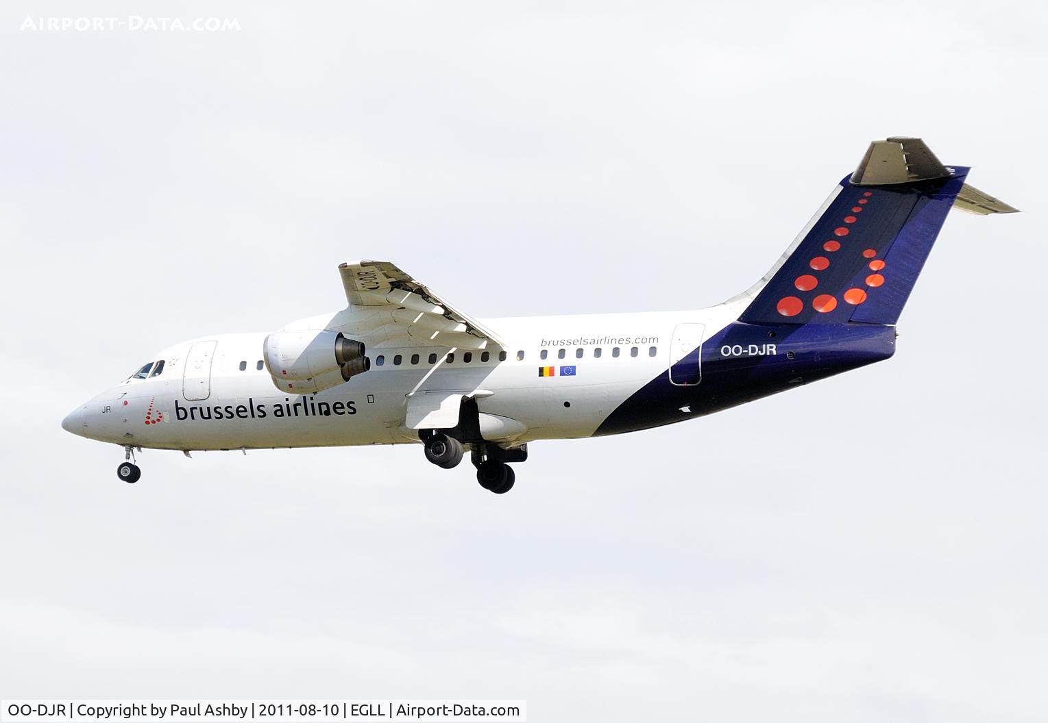 OO-DJR, 1996 British Aerospace Avro 146-RJ85 C/N E.2290, BAE Systems Avro 146-RJ85