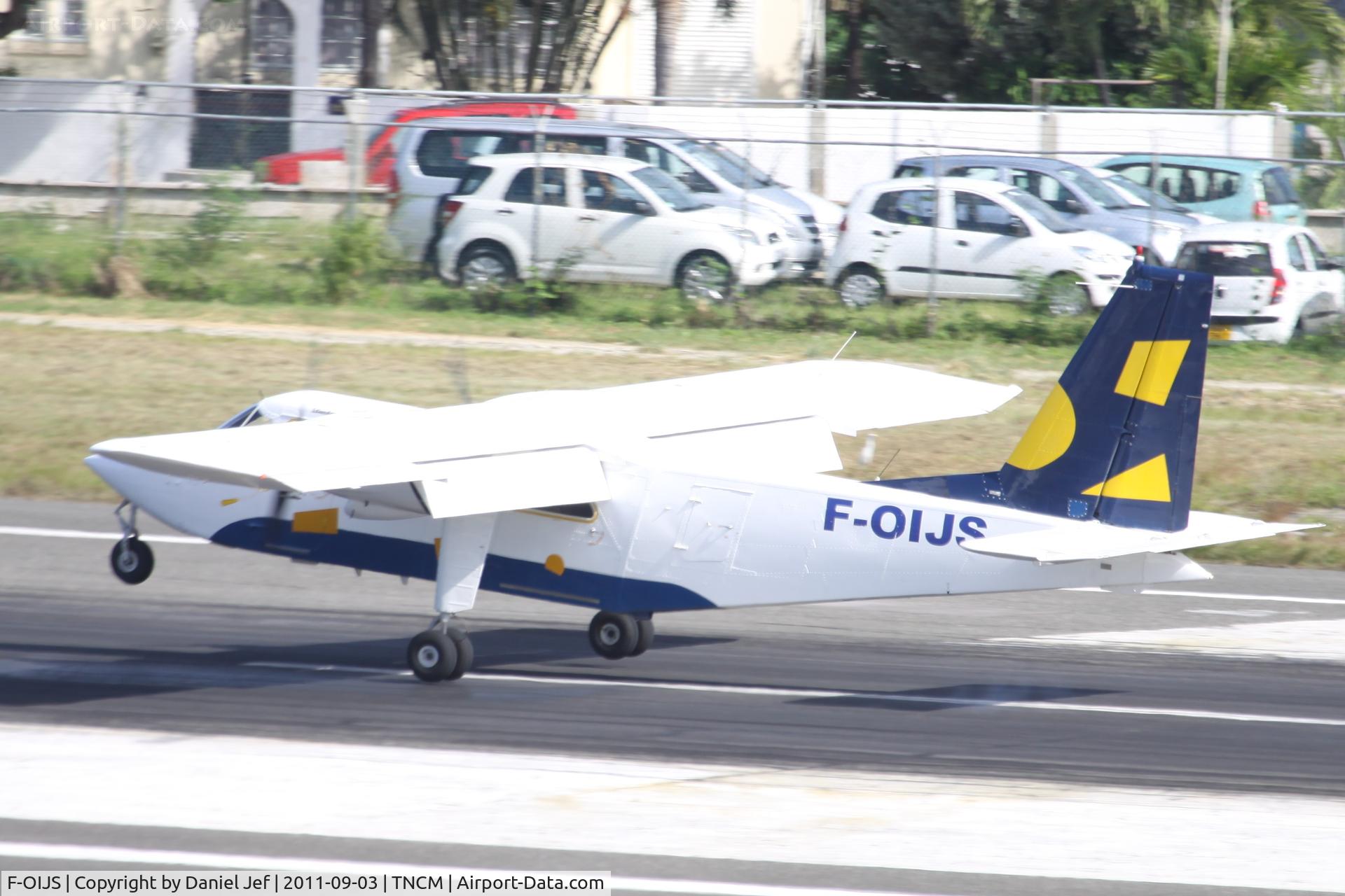 F-OIJS, 1995 Pilatus Britten-Norman BN-2B-20 Islander C/N 2294, Departing TNCM