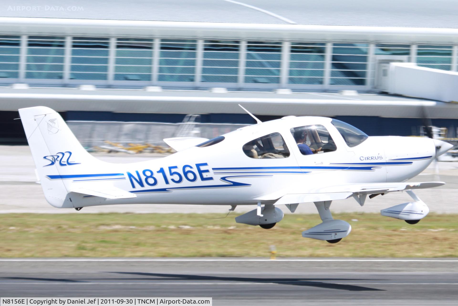 N8156E, 2003 Cirrus SR22 C/N 0726, N8156E departing TNCM