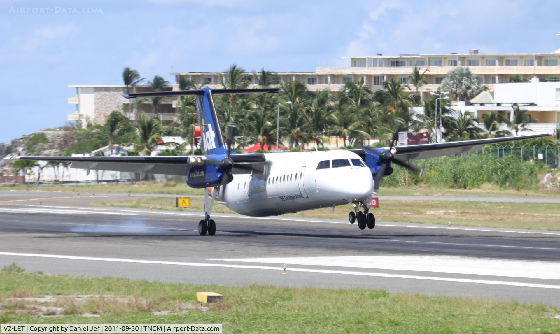 V2-LET, 1995 De Havilland Canada DHC-8-311B Dash 8 C/N 416, V2-LET at TNCM