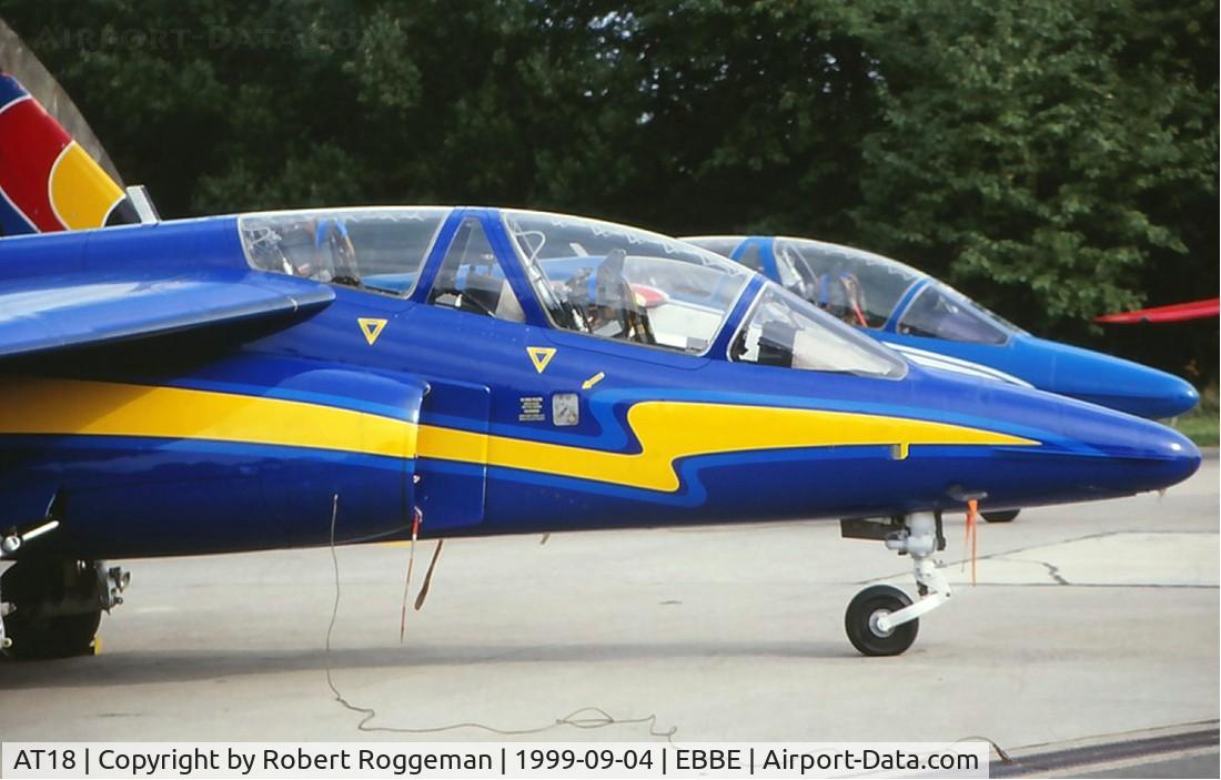 AT18, Dassault-Dornier Alpha Jet 1B C/N B18/1067, 20 Years A-jet Belgian Air Force.11 Squadron.