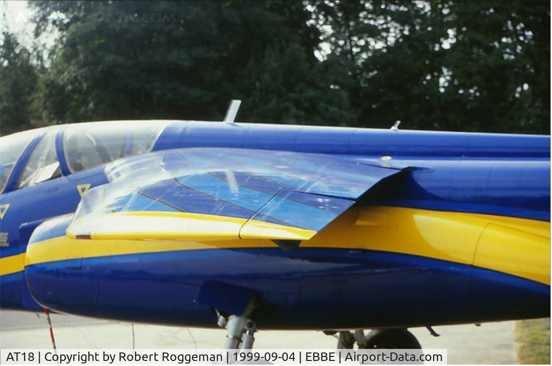 AT18, Dassault-Dornier Alpha Jet 1B C/N B18/1067, 20 Years A-jet Belgian Air Force.11 Squadron.